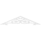 Ekena Millwork Pitch Hurley Architectural Grade PVC Gable Pediment, 48"W x 10"H x 1"P (5/12) GPP048X010X100HUR - alternate 4